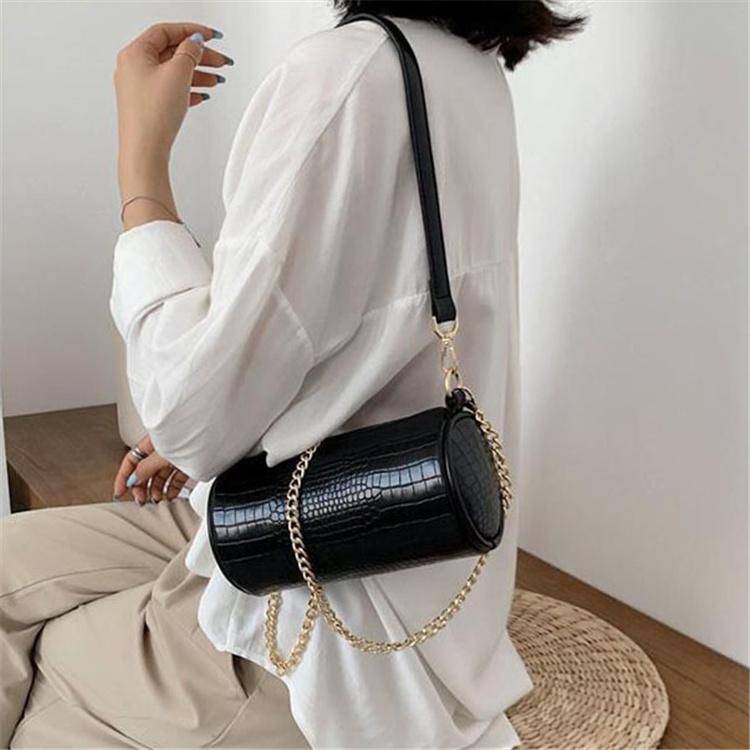 Solid Color Cylindrical Crossbody Bag | SandyKandy Limited Co