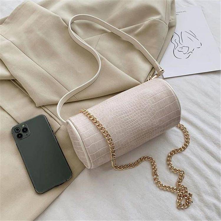 Solid Color Cylindrical Crossbody Bag | SandyKandy Limited Co