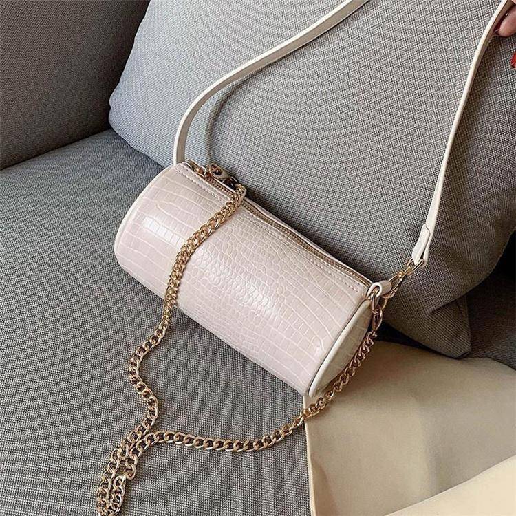 Solid Color Cylindrical Crossbody Bag | SandyKandy Limited Co