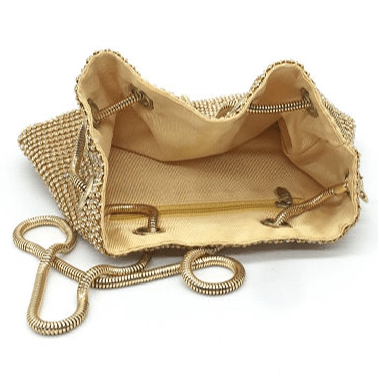 Solid Color Evening Rhinestone Bucket Bag | SandyKandy Limited Co
