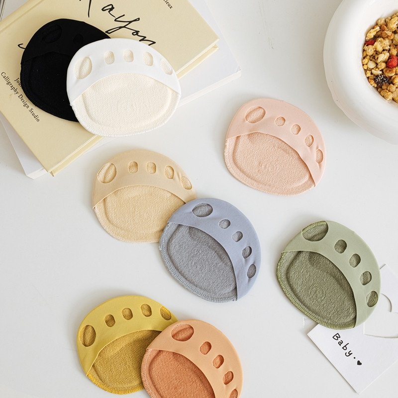 Solid Color Sponge Pad Invisible Socks Open-Toed Socks | SandyKandy Limited Co