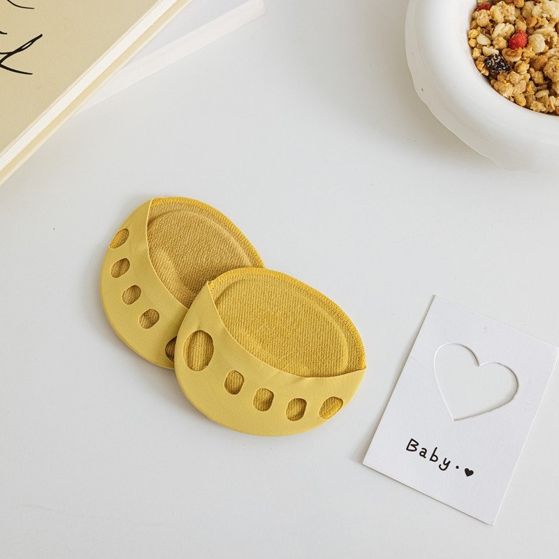 Solid Color Sponge Pad Invisible Socks Open-Toed Socks | SandyKandy Limited Co