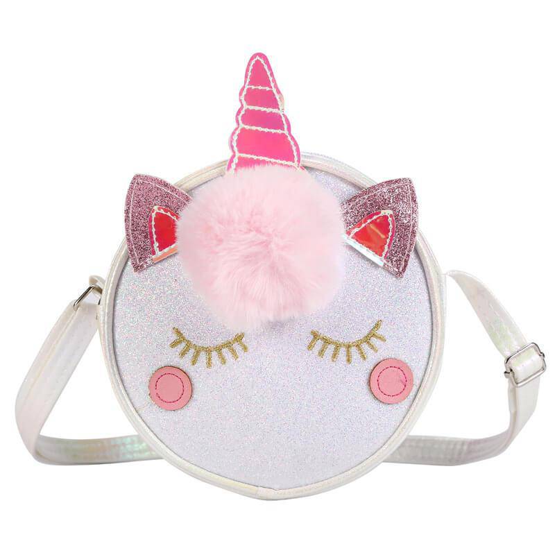 Unicorn Shape Pompon Decor Crossbody Bags | SandyKandy Limited Co
