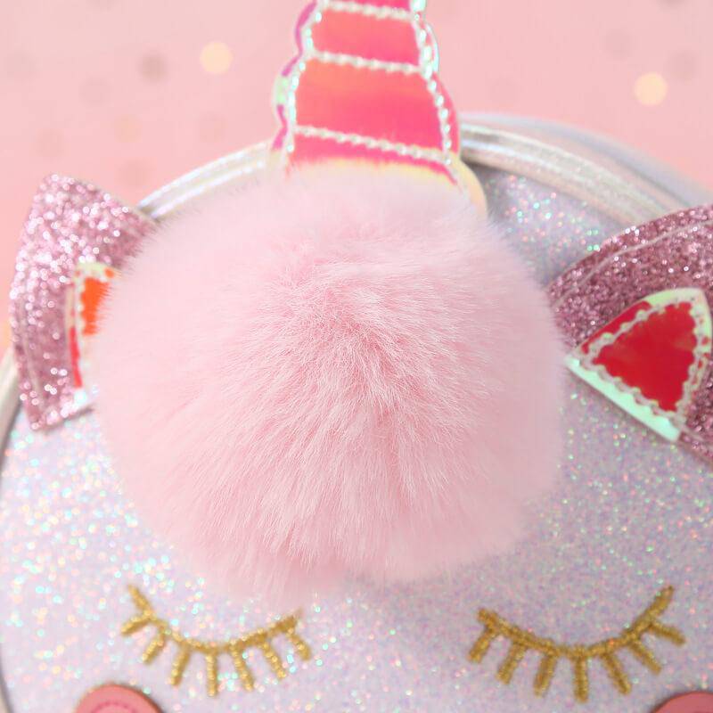 Unicorn Shape Pompon Decor Crossbody Bags | SandyKandy Limited Co